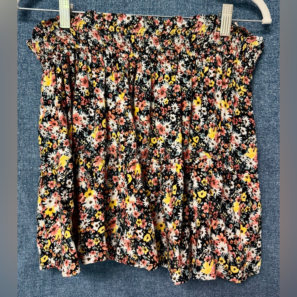 Wild Fable floral tiered Skater Mini Skirt